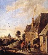 TENIERS, David the Younger Village Scene  ar oil painting artist